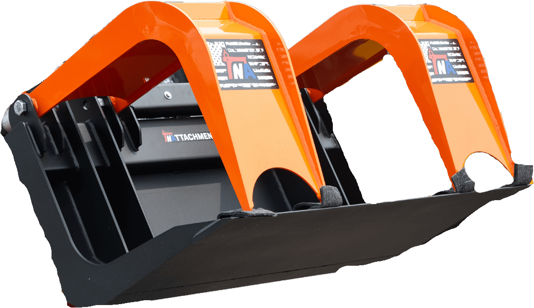 TNAttachments Mini Twin Clamp Grapple Bucket